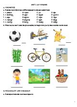 Bài tập Tiếng Anh Lớp 6 - Unit 3 My friends
